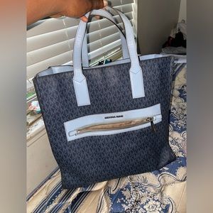 Blue Micheal Kors Totes Bag